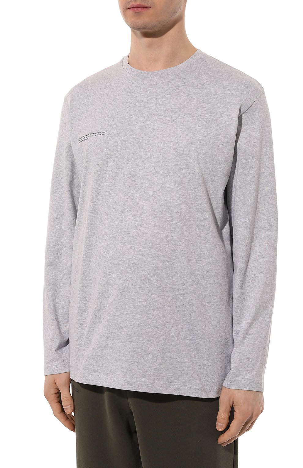 Хлопковый лонгслив PANGAIA, арт. SEAWEED FIBER LONG SLEEVE T, фото 7