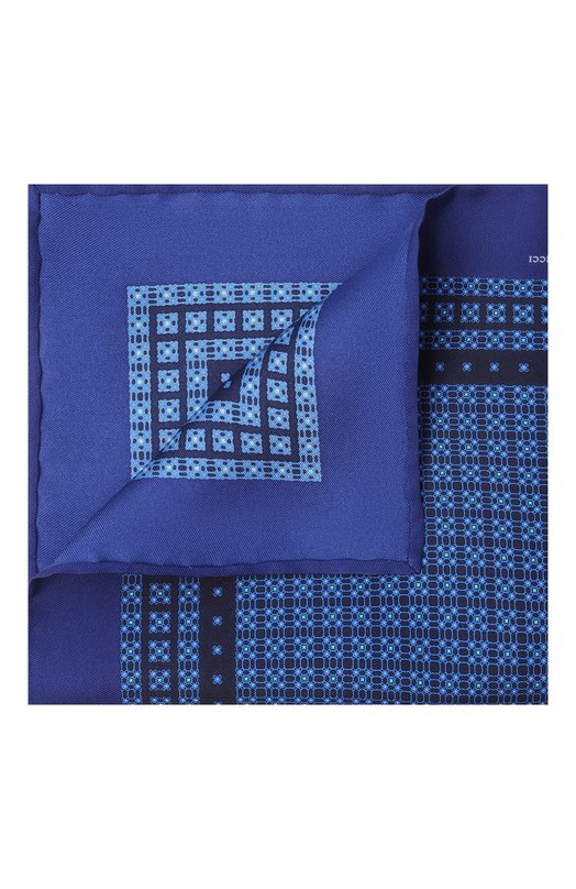 Шелковый комплект из галстука и платка Stefano Ricci DH/59101 Синий  DH/59101 Фото 5