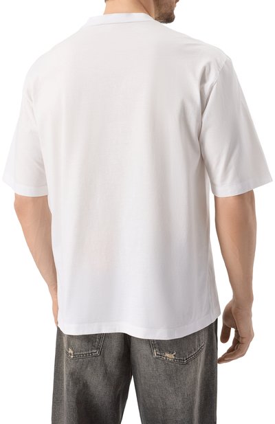 Хлопковая футболка DSQUARED2 белого цвета по цене 35150 руб., арт. S74GD1407/S23009, фото 4 Хлопковая футболка DSQUARED2, арт. S74GD1407/S23009, фото 4