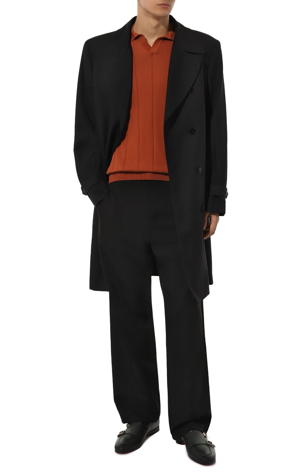 Хлопковое поло ANDREA CAMPAGNA коричневого цвета по цене 41700 руб., арт. 57191/20660, фото 2 Хлопковое поло ANDREA CAMPAGNA, арт. 57191/20660, фото 2