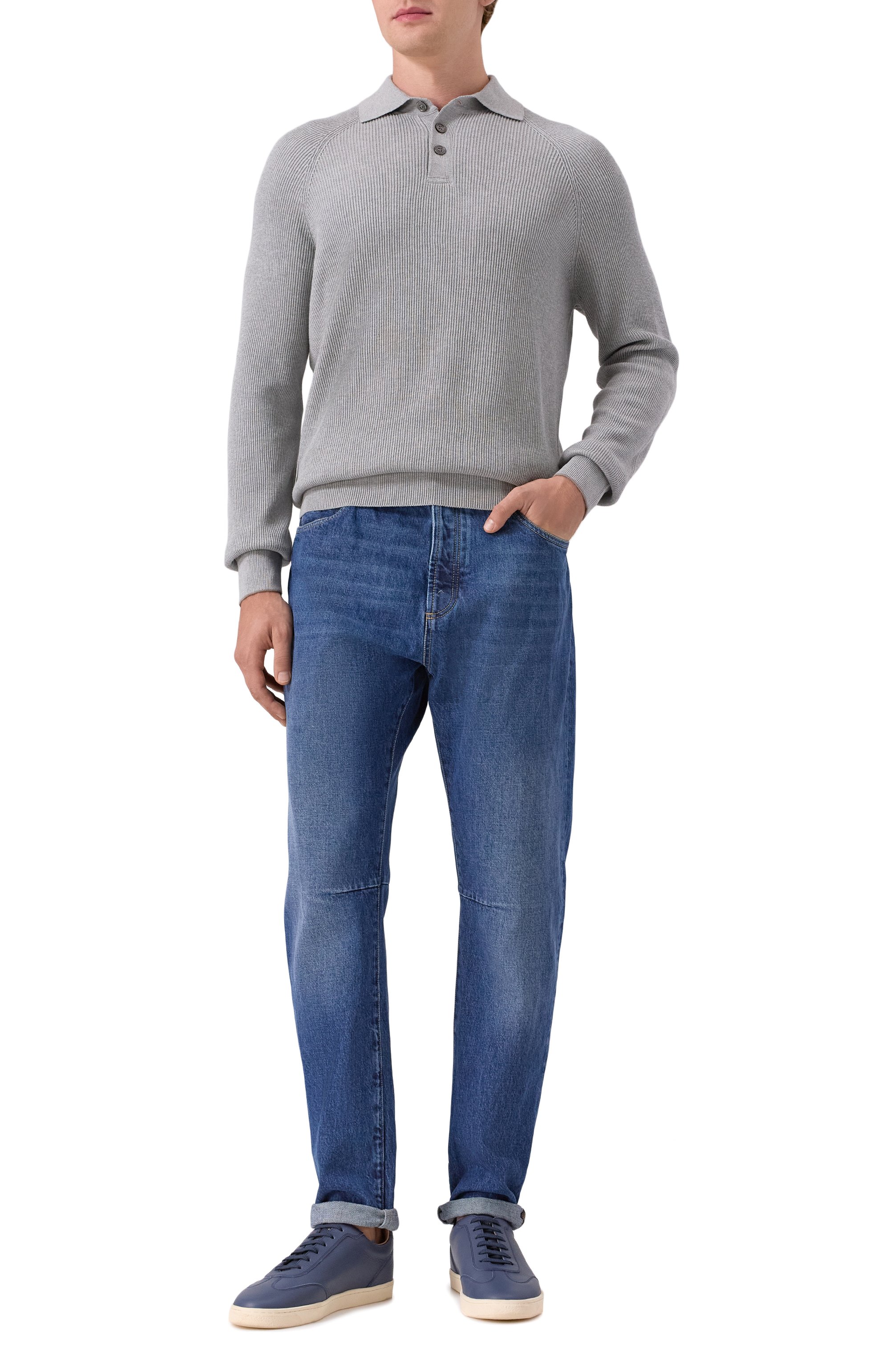 Хлопковое поло BRUNELLO CUCINELLI, арт. M29400105, фото 2