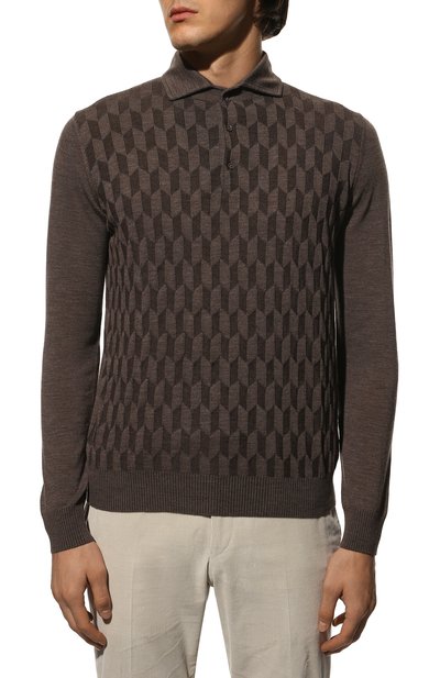 Шерстяное поло CORNELIANI, арт. 90M50A-2825145/00, фото 3