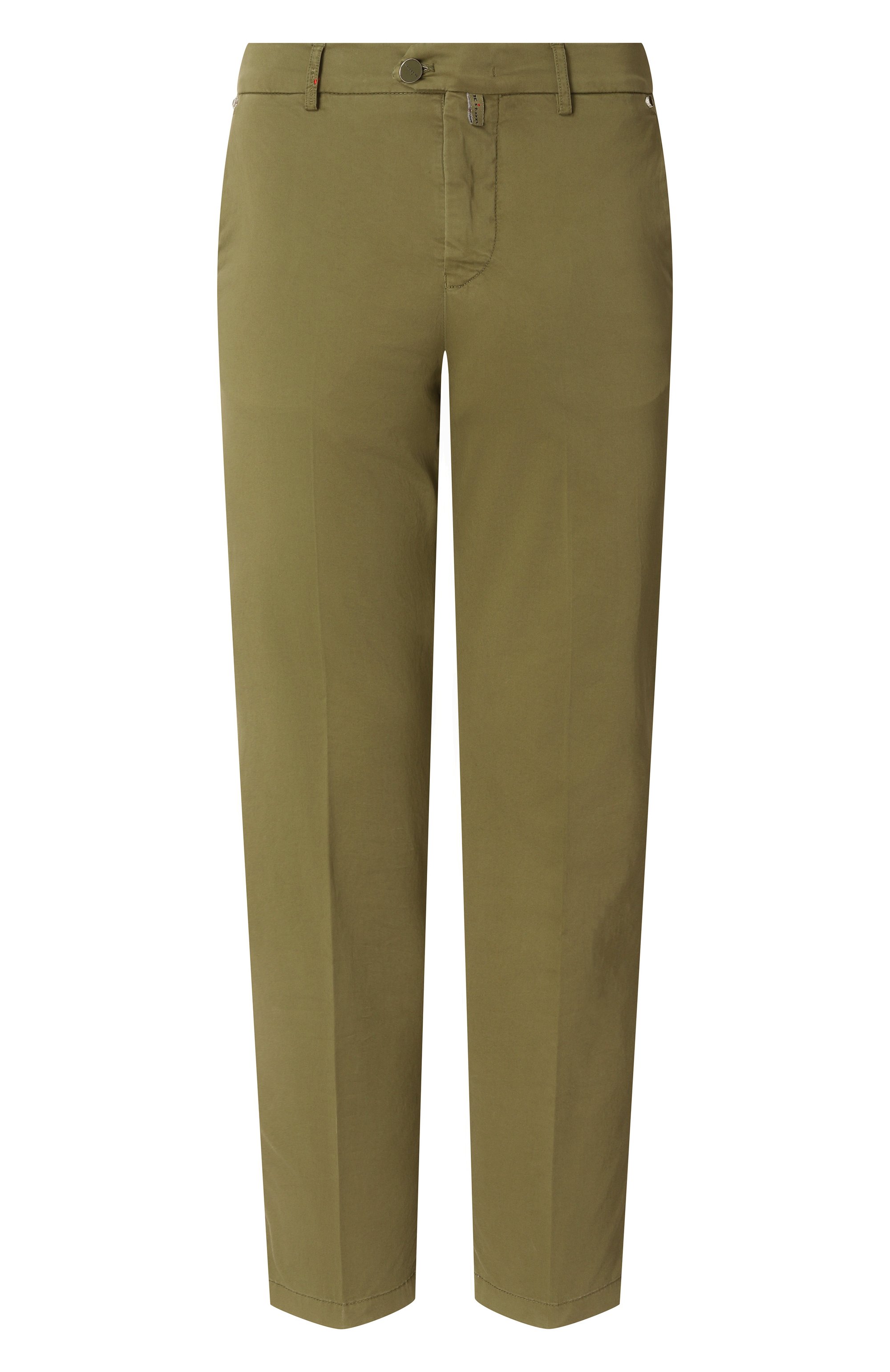 Хлопковые брюки KITON хаки цвета по цене 110500 руб., арт. UFPPEK0600F08, фото 1 Хлопковые брюки KITON, арт. UFPPEK0600F08, фото 1
