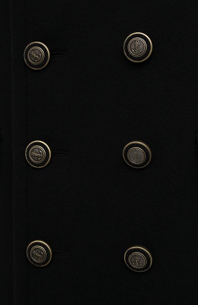 Шерстяное пальто SAINT LAURENT черного цвета по цене 299500 руб., арт. 631604/Y160W, фото 5 Шерстяное пальто SAINT LAURENT, арт. 631604/Y160W, фото 5