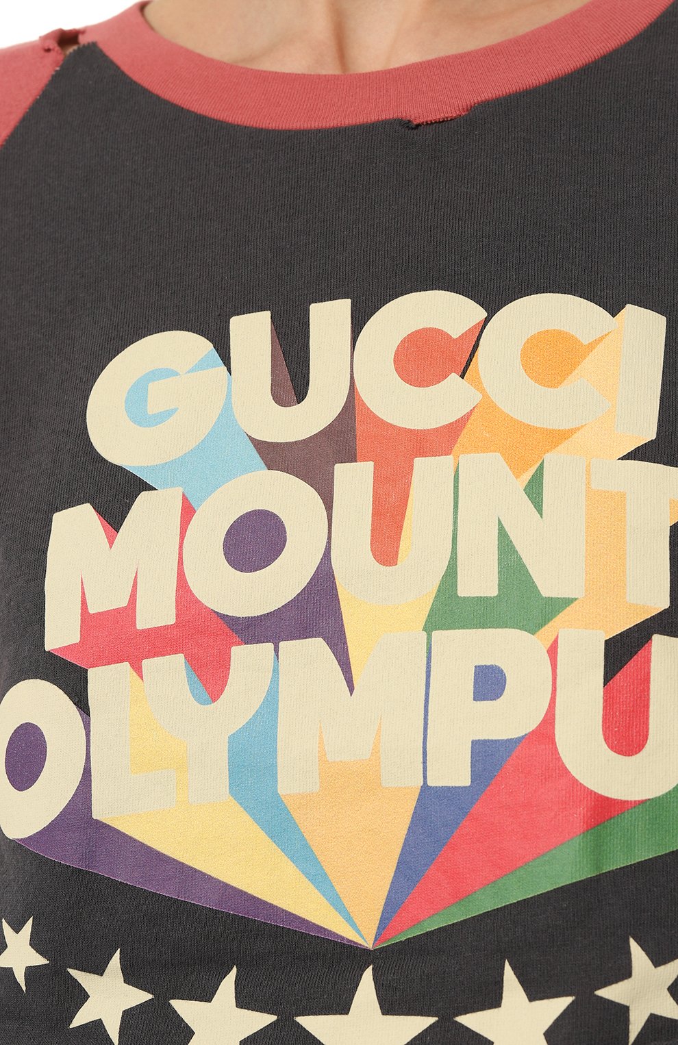 Хлопковая футболка GUCCI, арт. 653290 XJDJY, фото 5