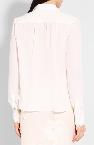 Шелковая рубашка SAINT LAURENT, арт. 620779/Y100W, фото 4