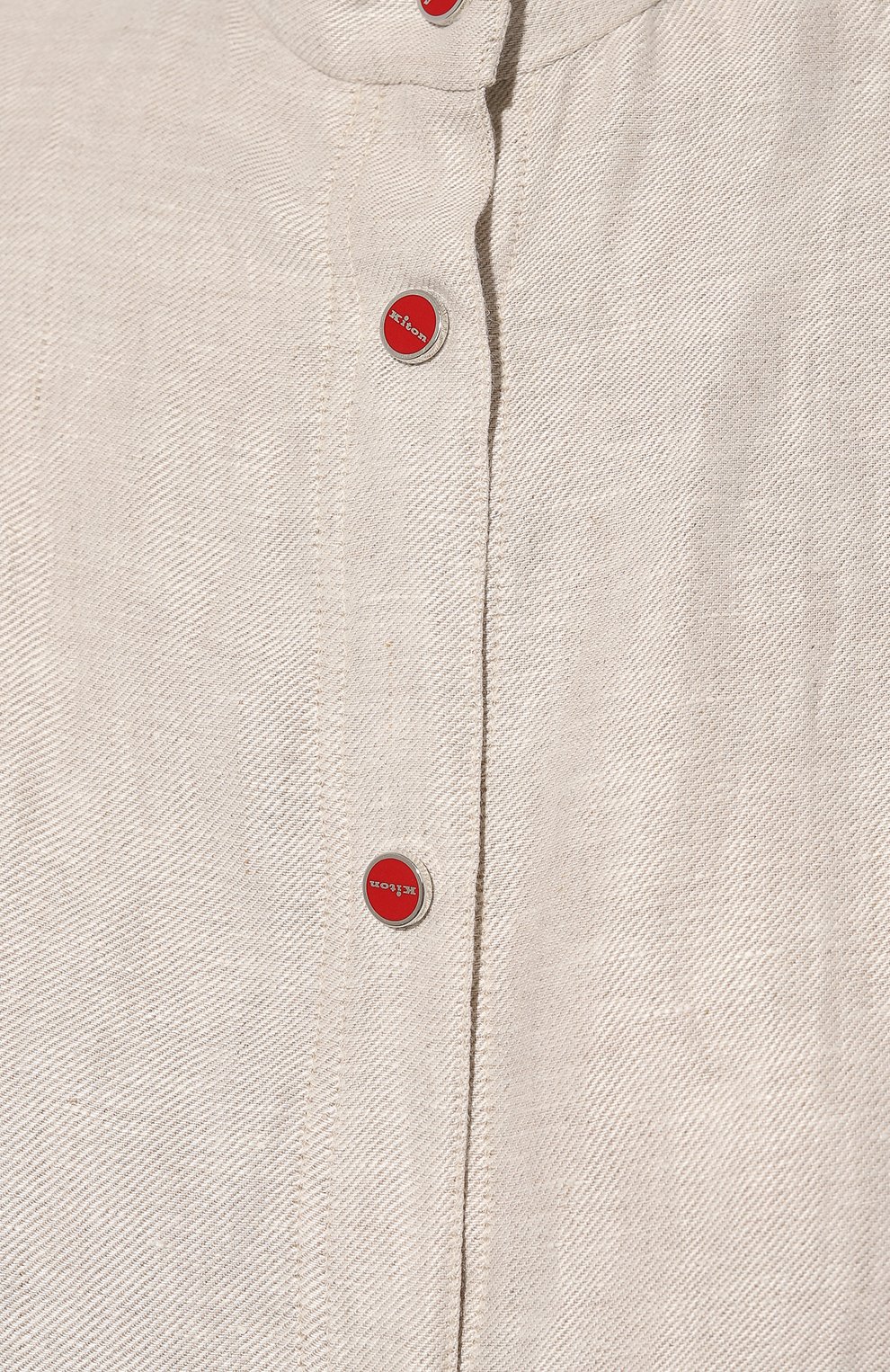 Льняная рубашка KITON, арт. D57444H08442, фото 5