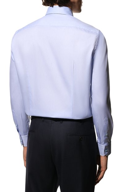 Хлопковая сорочка ZILLI голубого цвета по цене 89950 руб., арт. MFX-30803-51465/0007, фото 5 Хлопковая сорочка ZILLI, арт. MFX-30803-51465/0007, фото 5