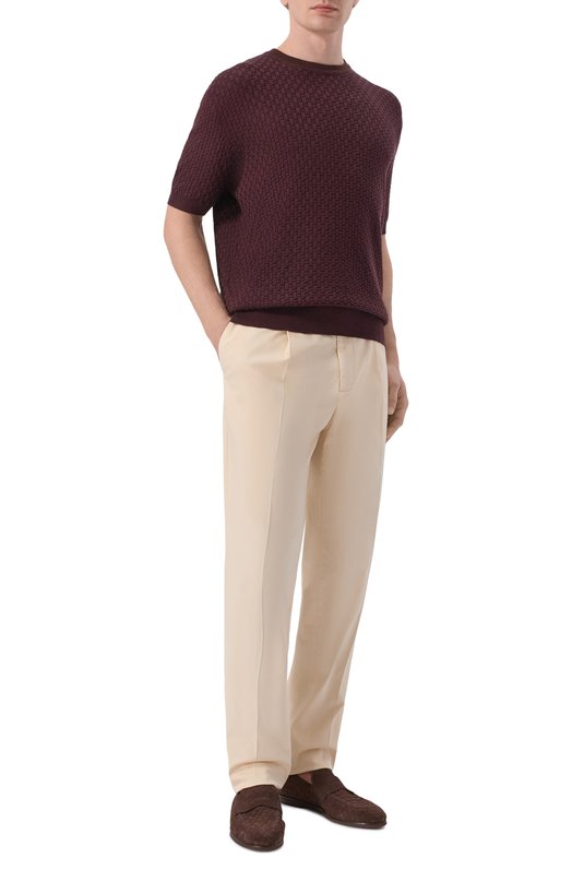 Джемпер из шелка и хлопка MVST M26.2PM.K041/Y104 CANESTR0 Бордовый  M26.2PM.K041/Y104 CANESTR0 Фото 2