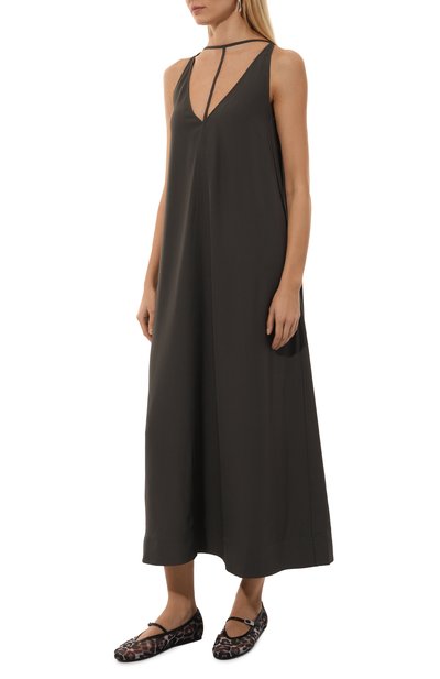 Платье из вискозы TOTEME, арт. 243-WRD0122-FB0020, фото 3