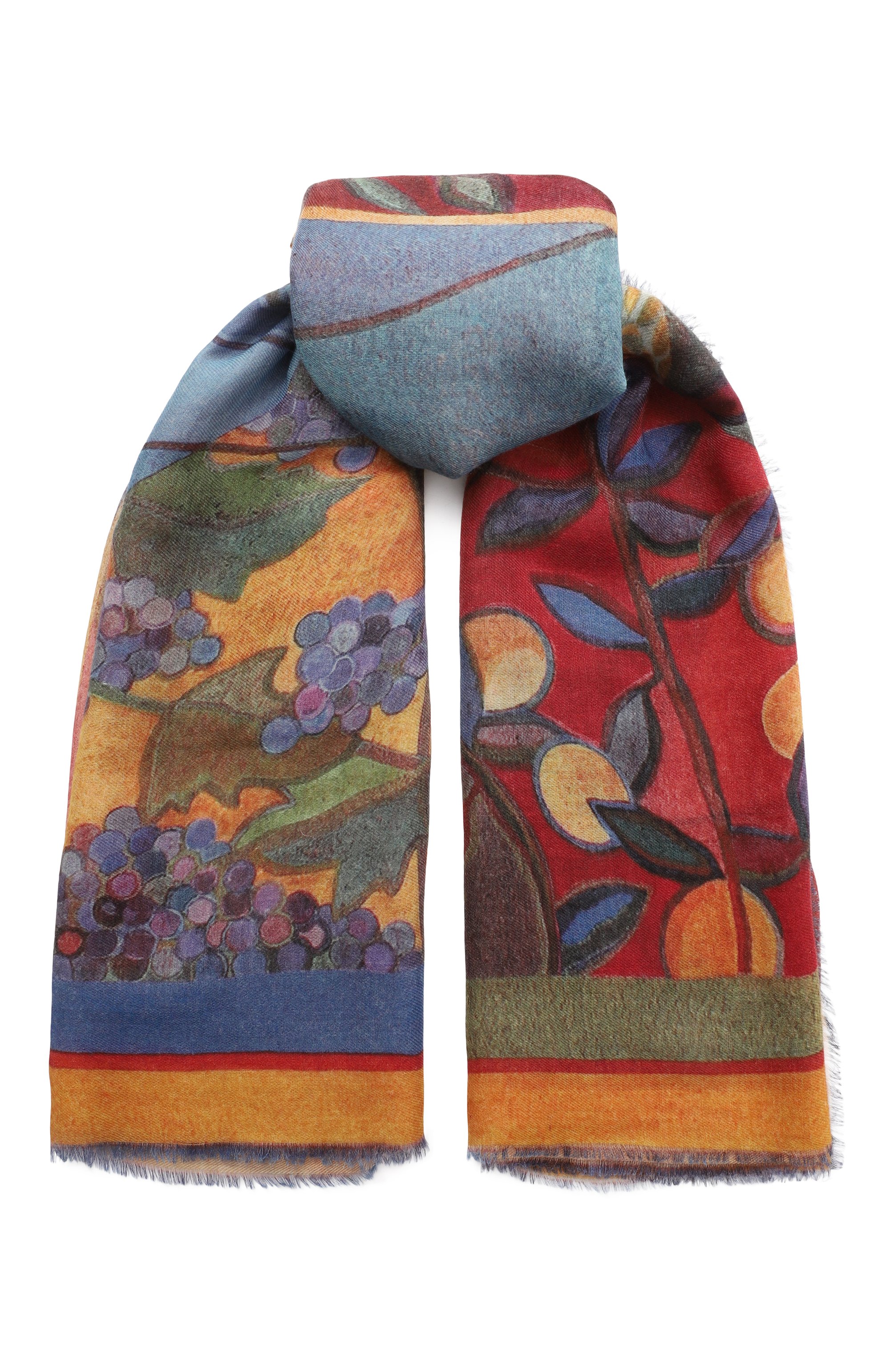 Шаль арарат из кашемира и шерсти GOURJI, арт. 91121255/514121117, фото 1