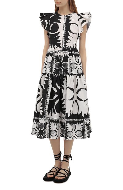 Платье REDVALENTINO черно-белого цвета по цене 69950 руб., арт. VR0VAY90/5SA, фото 3 Платье REDVALENTINO, арт. VR0VAY90/5SA, фото 3