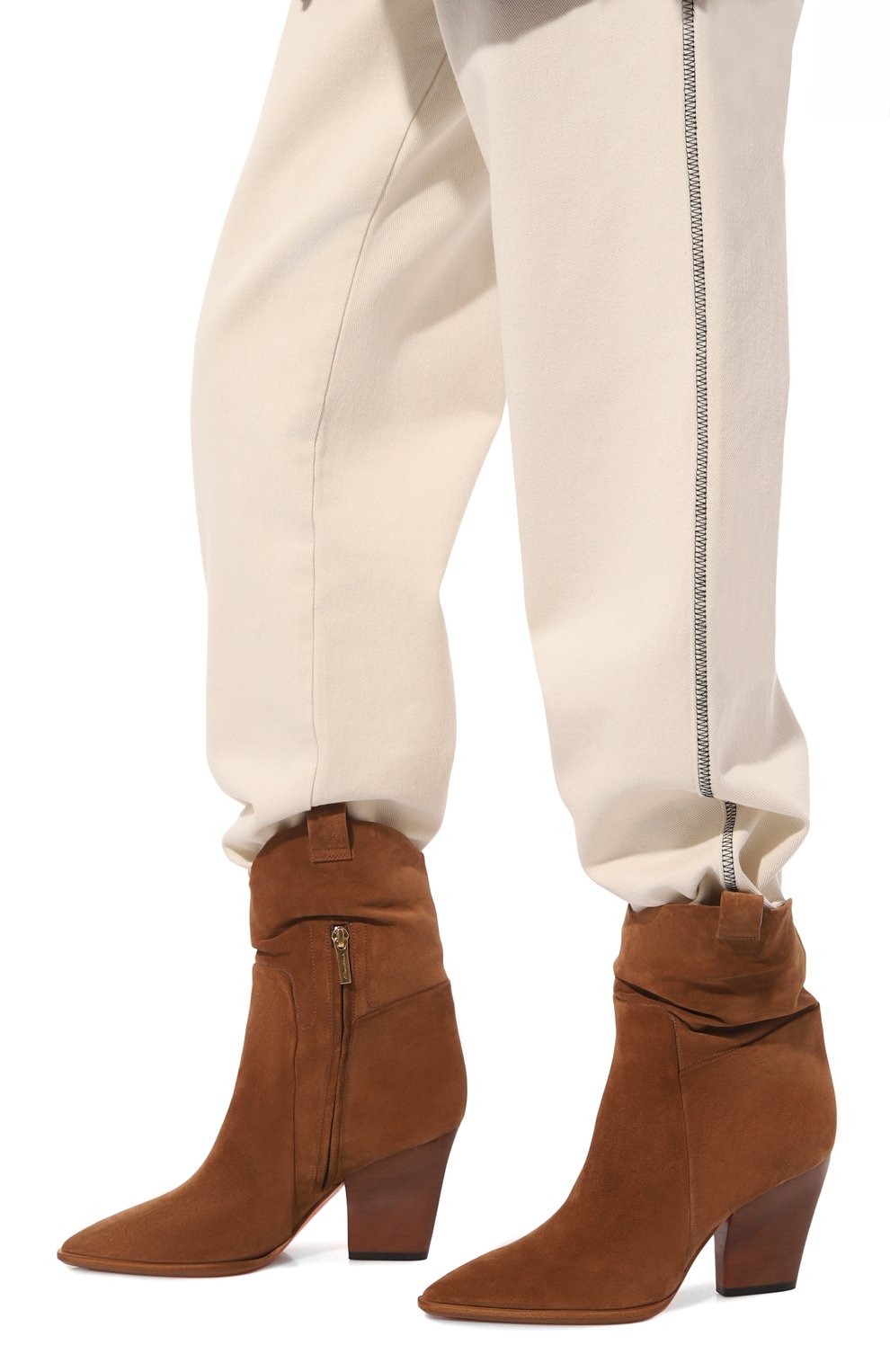 Замшевые казаки SANTONI, арт. WT0P59670HI3TTV8M40, фото 3