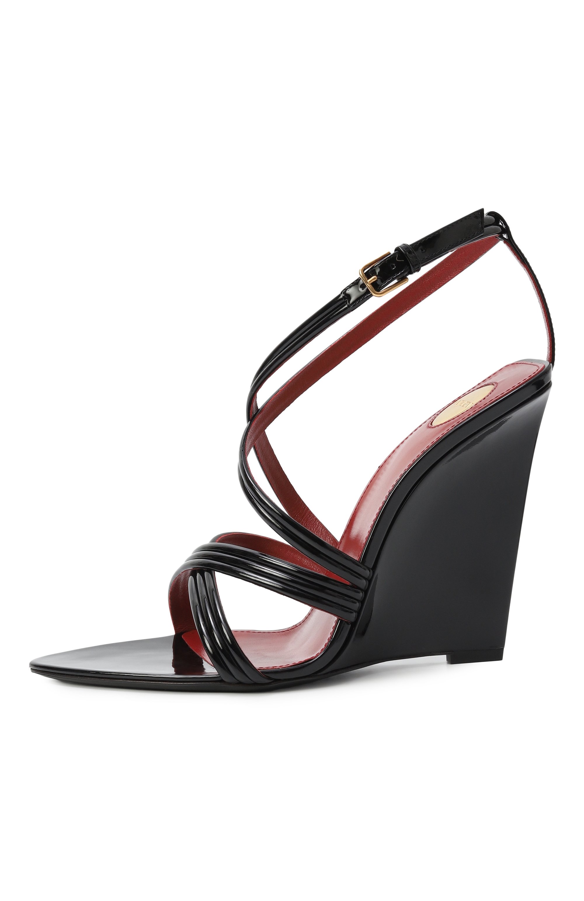 Лакированные босоножки rossi SAINT LAURENT, арт. 818025/1TV00, фото 4