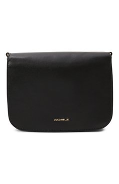Женская сумка c-me COCCINELLE черного цвета, арт. E1SSK150101 | Фото 6 (Ремень/цепочка: На ремешке; Материал: Натуральная кожа; Размер: small; Материал сплава: Проставлено; Драгоценные камни: Проставлено)