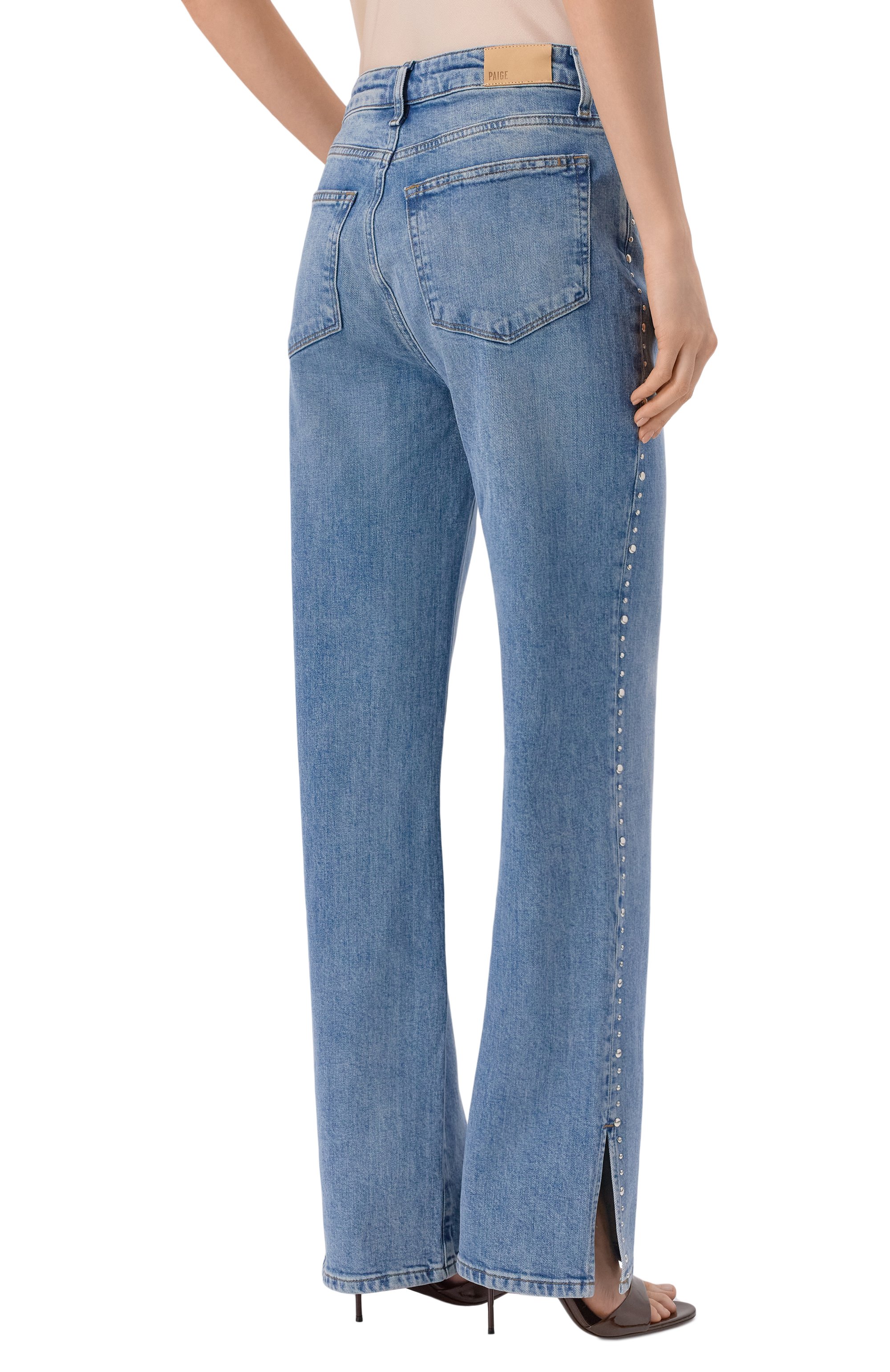Джинсы stevie PAIGE голубого цвета по цене 64350 руб., арт. 1R56635-C986, фото 4 Джинсы stevie PAIGE, арт. 1R56635-C986, фото 4