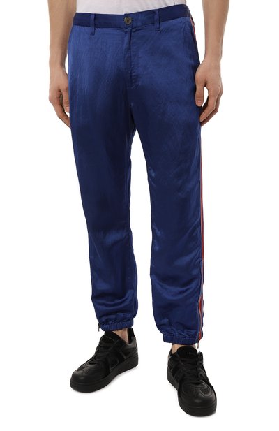 Джоггеры из вискозы и льна GUCCI, арт. 576549 XDAQM, фото 3