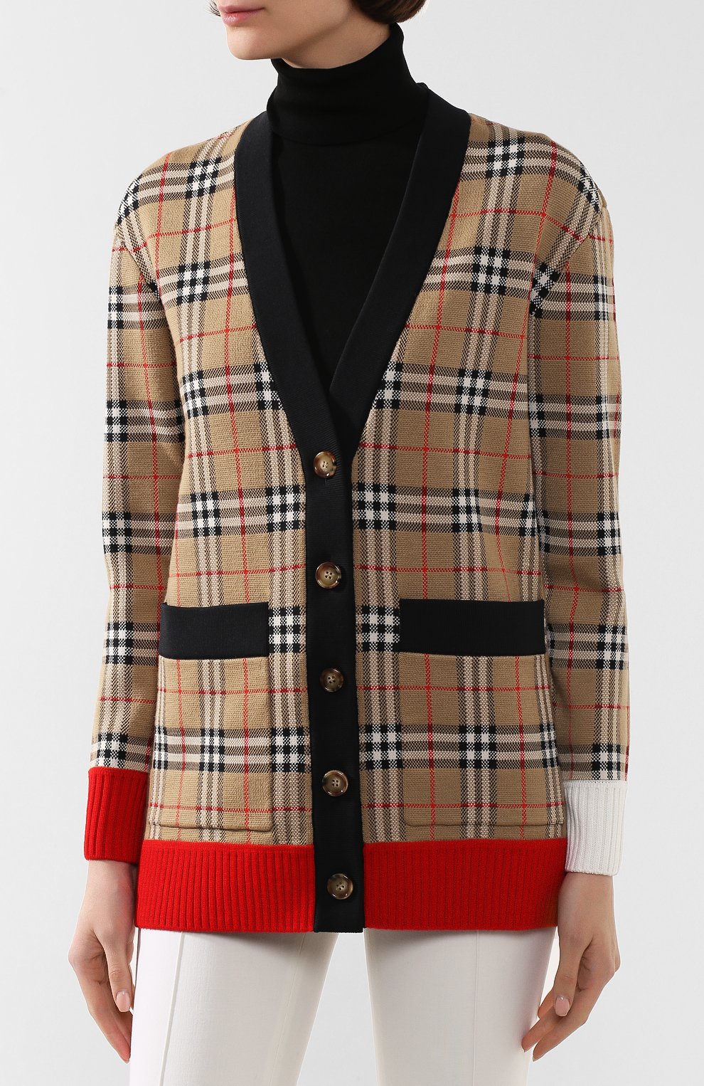 Кардиган BURBERRY бежевого цвета по цене 99500 руб., арт. 8024076, фото 3 Кардиган BURBERRY, арт. 8024076, фото 3