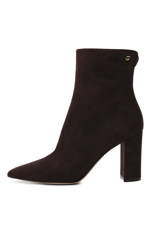 Замшевые ботильоны Lyell 85 Gianvito Rossi G73134.85RIC.CASM0KA Коричневый  G73134.85RIC.CASM0KA Фото 4