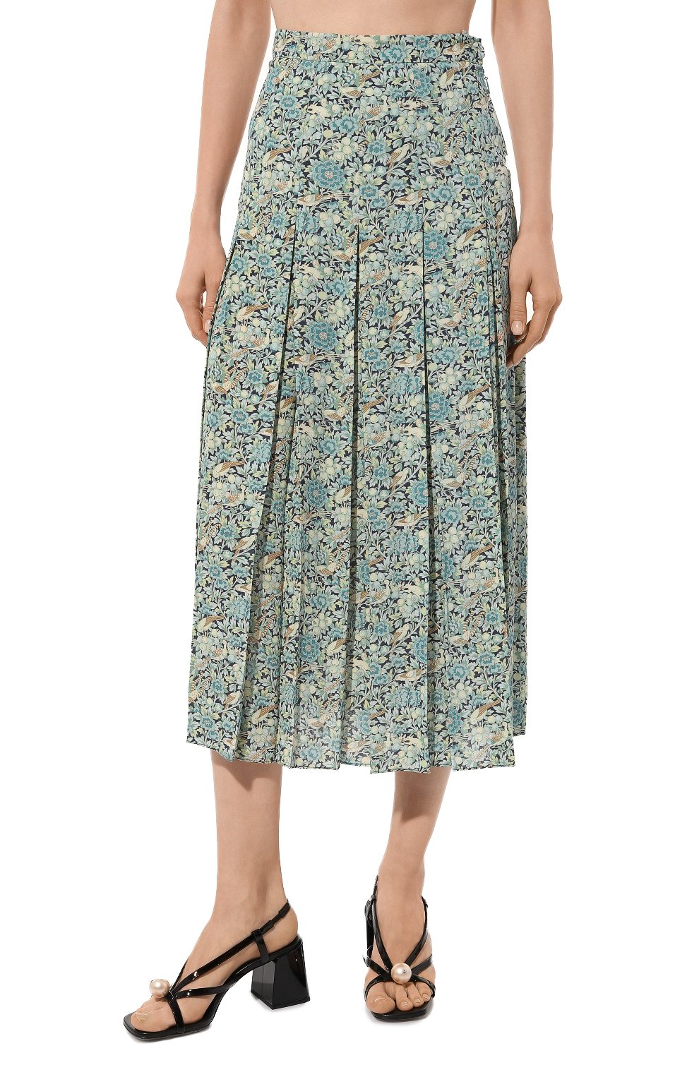 Юбка из вискозы GUCCI зеленого цвета по цене 158400 руб., арт. 642457 ZAFQ7, фото 3 Юбка из вискозы GUCCI, арт. 642457 ZAFQ7, фото 3
