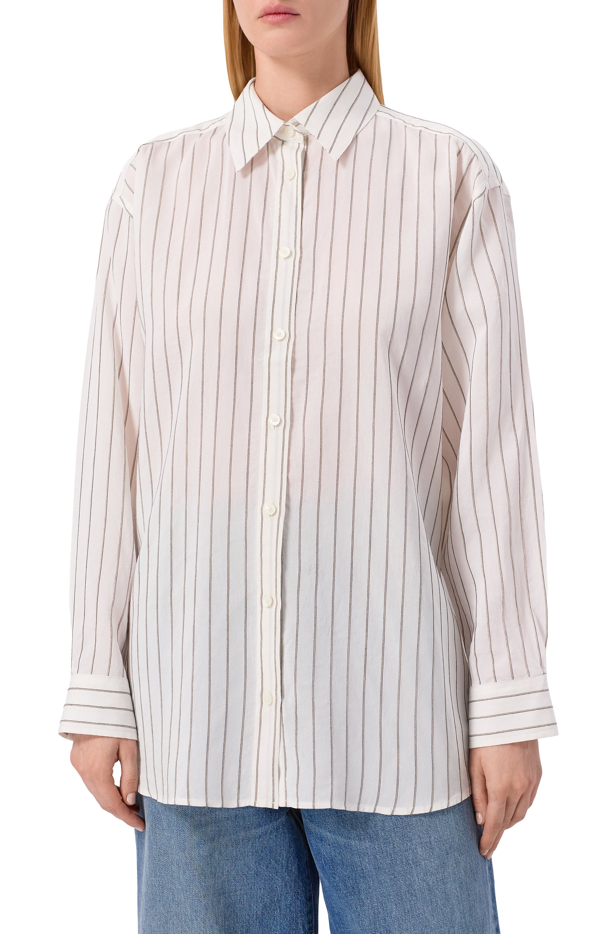 Рубашка из вискозы и шелка TOTEME, арт. 253-WRT0480-FB0439, фото 3