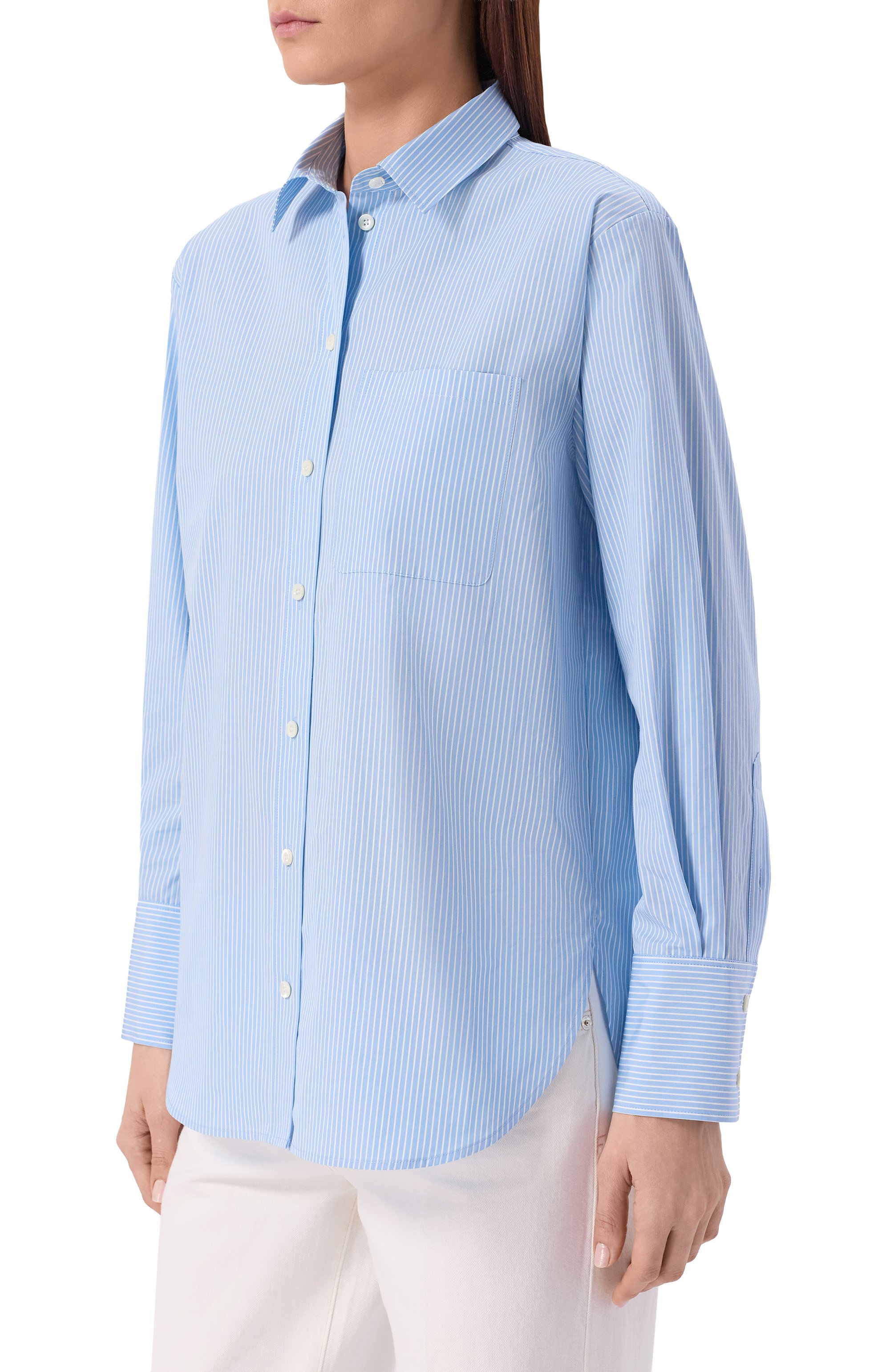 Хлопковая рубашка FRAME DENIM, арт. WS26WSH004/THE STRIPED B0Y SHIRT, фото 3