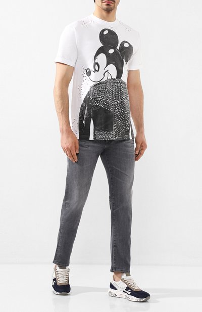 Хлопковая футболка DOMREBEL, арт. MICK/0VERSIZE T-SHIRT/H0LES, фото 2