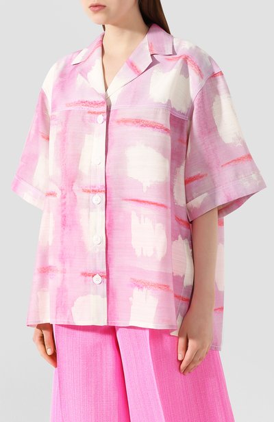 Рубашка из смеси вискозы и шелка JACQUEMUS, арт. 201SH01/0343G, фото 3