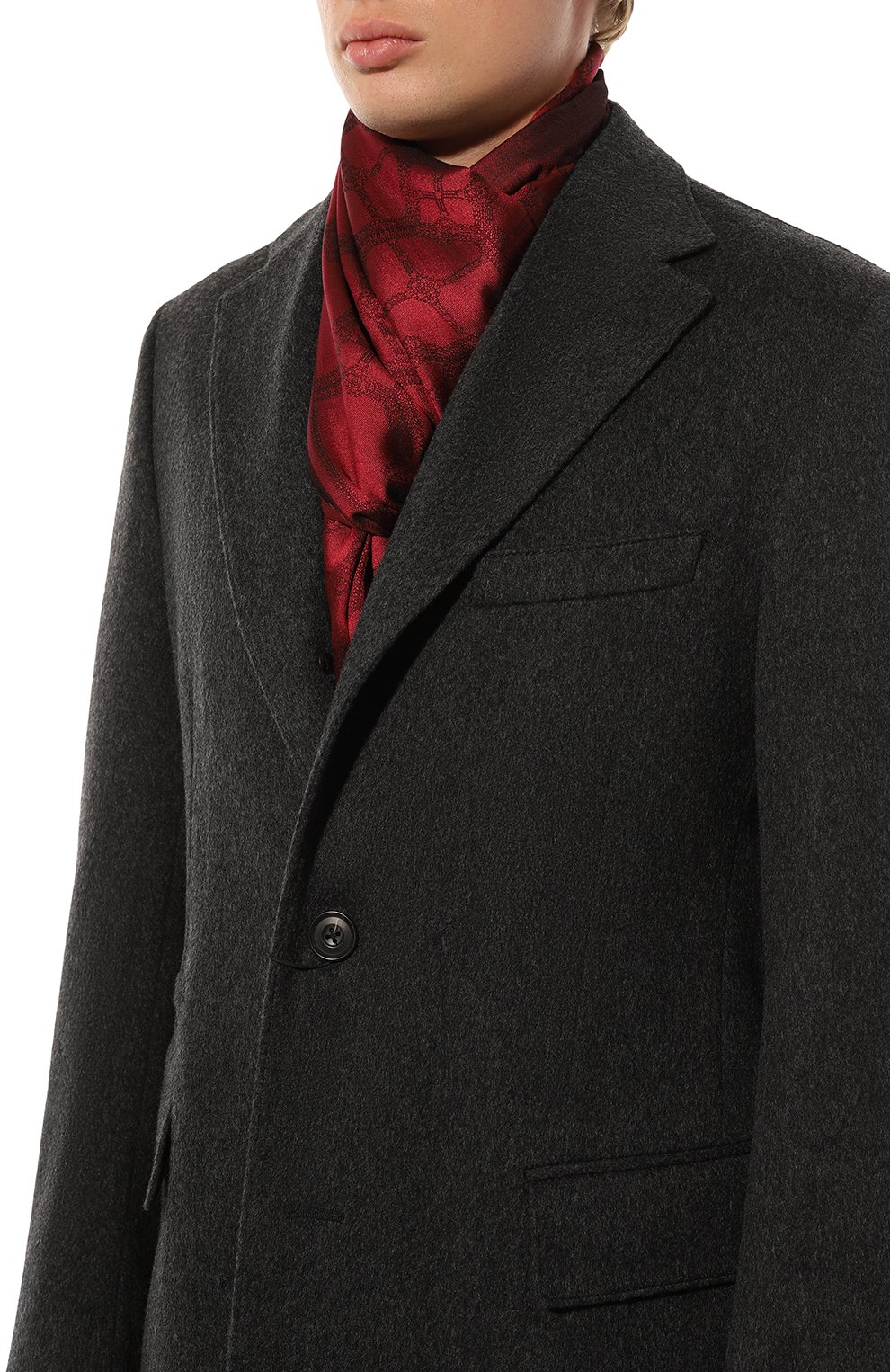 Шарф из шелка и кашемира STEFANO RICCI, арт. MWA3300050/07442, фото 2