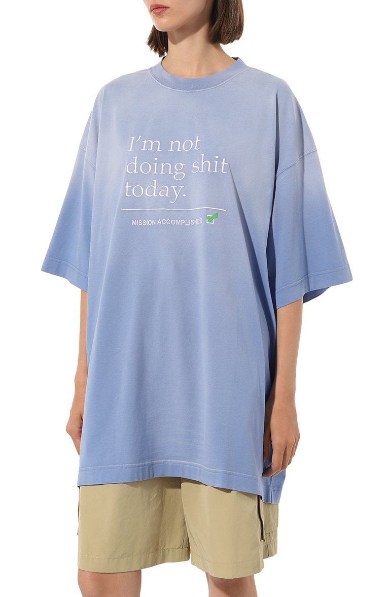 Хлопковая футболка VETEMENTS, арт. UE54TR150N, фото 1