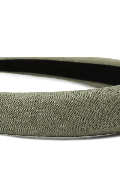 Ободок для волос ALEXANDRE DE PARIS светло-зеленого цвета по цене 13340 руб., арт. THB25-1T-P24 K, фото 4 Ободок для волос ALEXANDRE DE PARIS, арт. THB25-1T-P24 K, фото 4