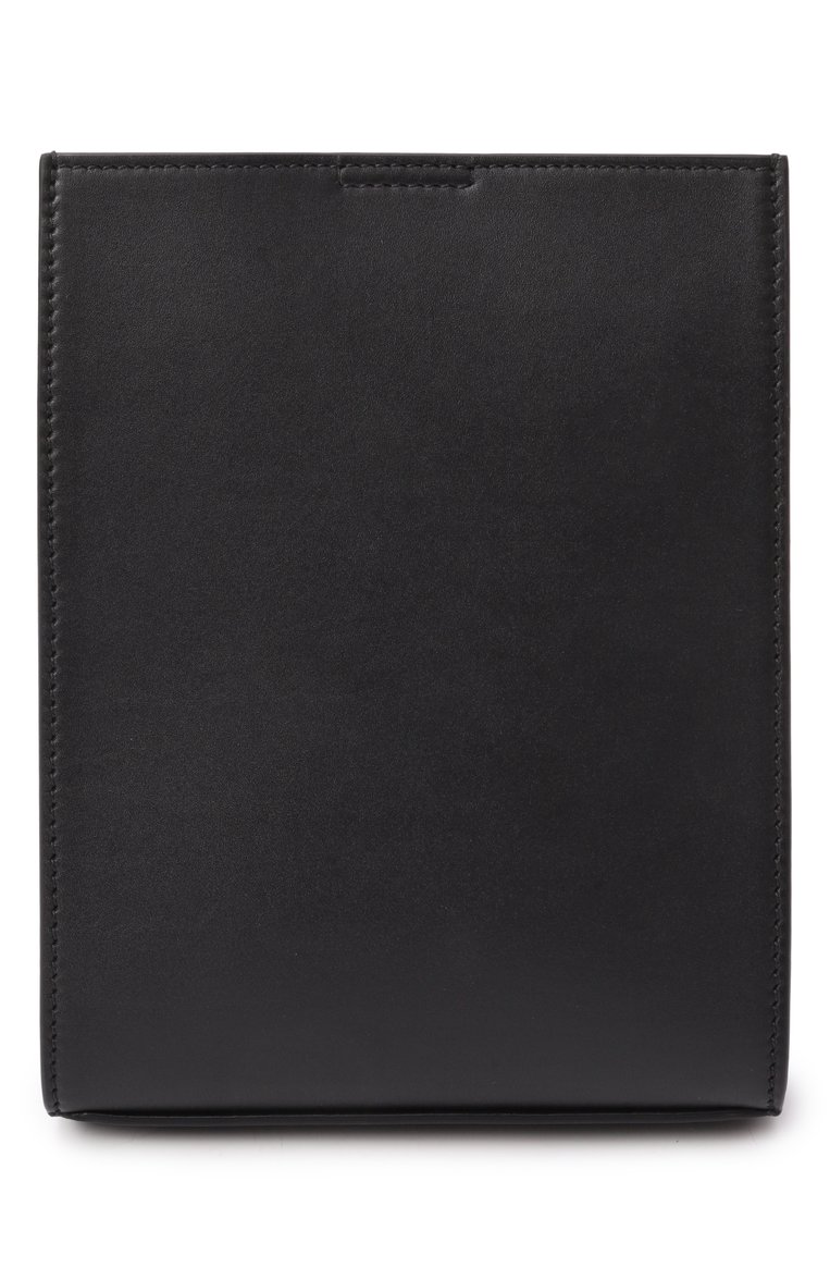 Мужская сумка tangle JIL SANDER черного цвета, арт. J25WG0003/P5995 | Фото 6 (Материал: Натуральная кожа; Размер: mini; Ремень/цепочка: На ремешке; Автоматизация ТО: Проставлено; Автоматизация состава: Проставлено)