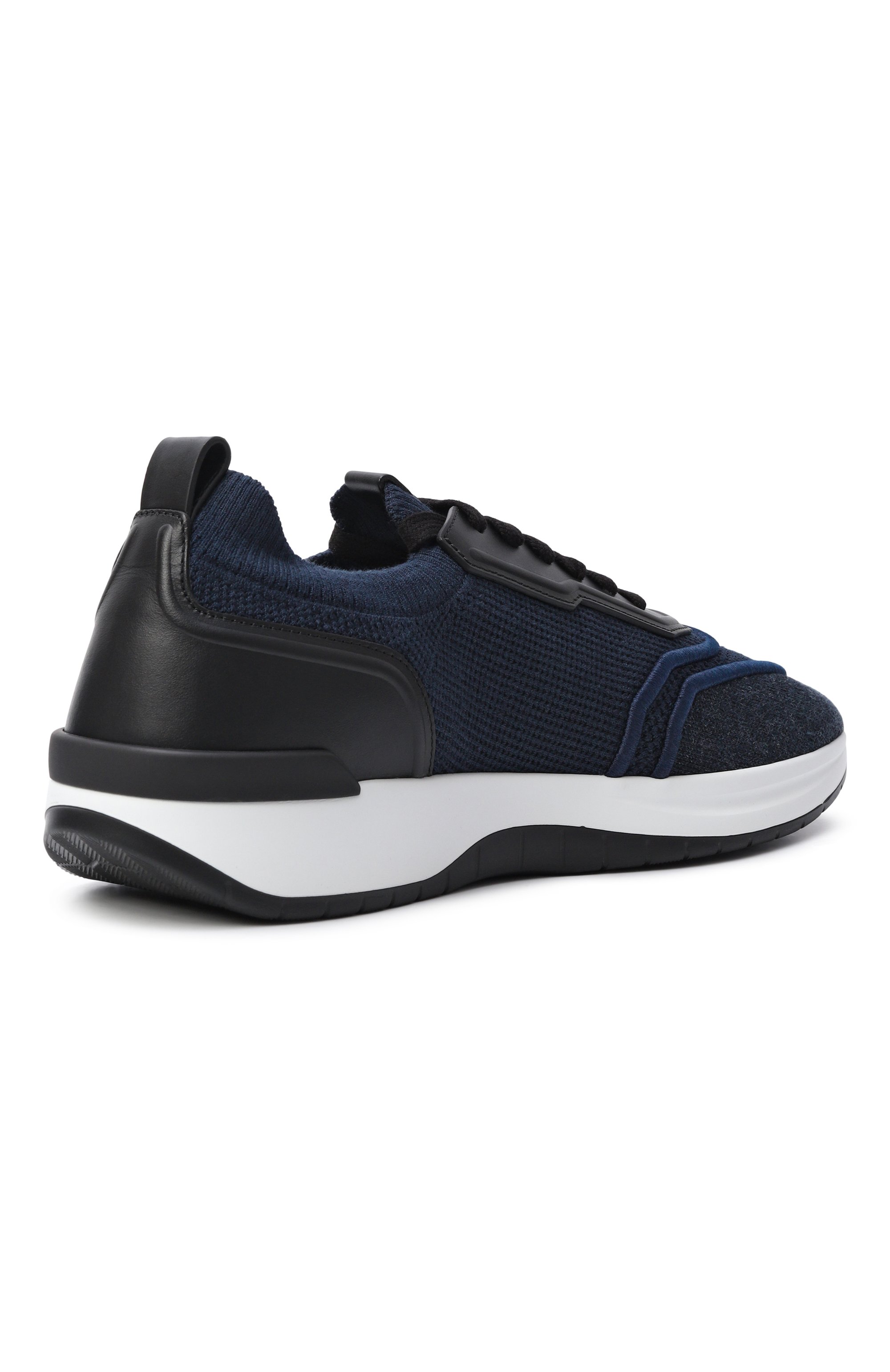 Текстильные кроссовки BRIONI темно-синего цвета по цене 117000 руб., арт. QHM20L/PD903, фото 4 Текстильные кроссовки BRIONI, арт. QHM20L/PD903, фото 4