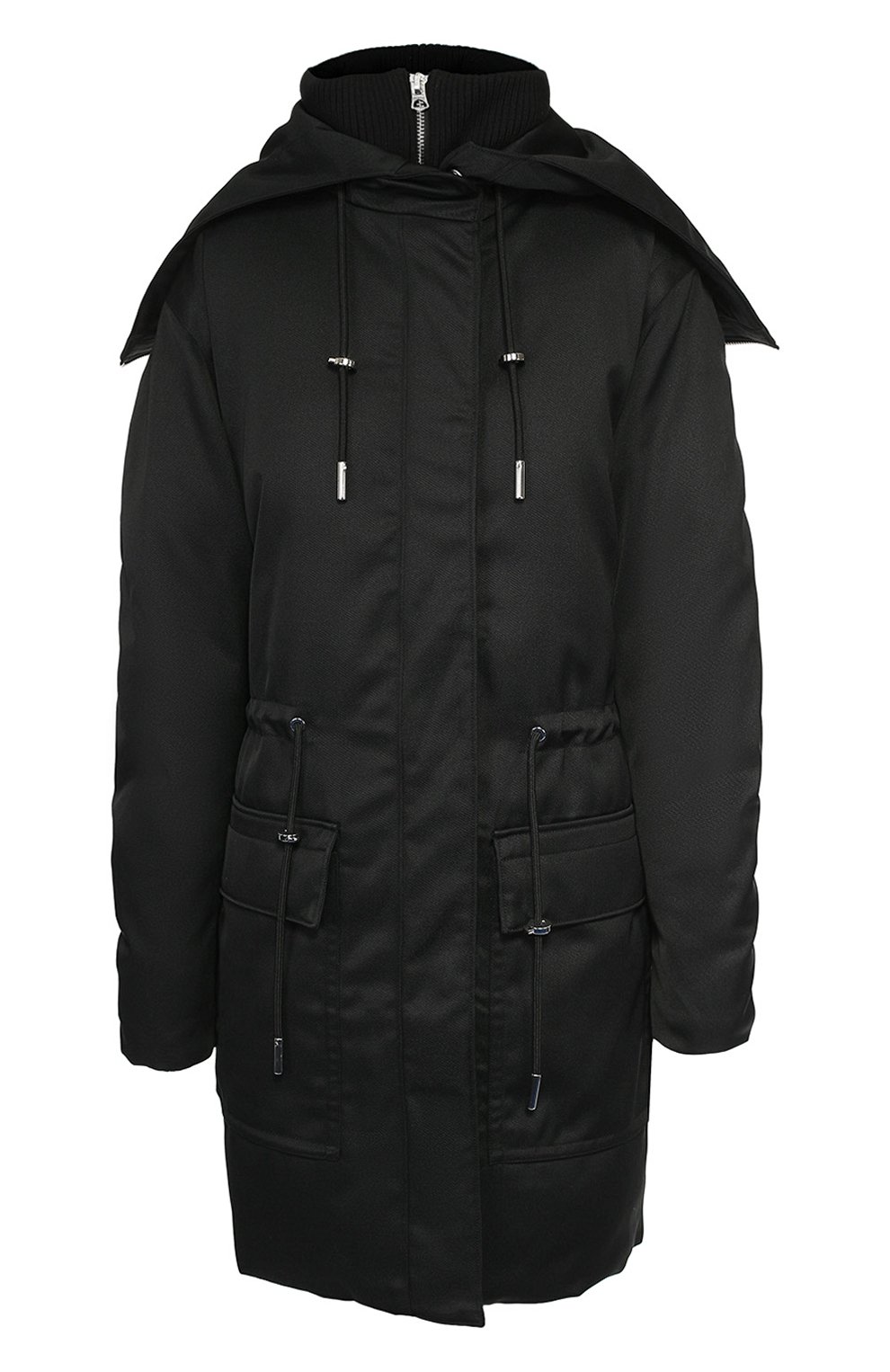 Приталенный пуховик с накладными карманами и капюшоном ACNE STUDIOS, арт. 12D163, фото 1