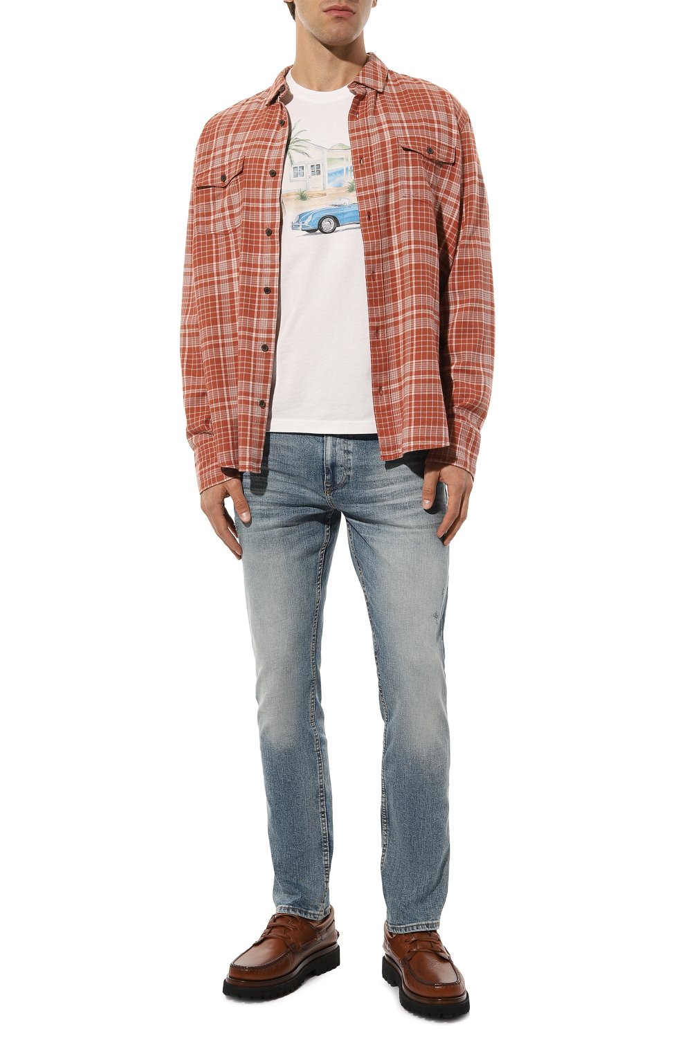 Хлопковая футболка MC2 SAINT BARTH белого цвета по цене 8430 руб., арт. STBM/TSHIRT MAN/05767D, фото 2 Хлопковая футболка MC2 SAINT BARTH, арт. STBM/TSHIRT MAN/05767D, фото 2