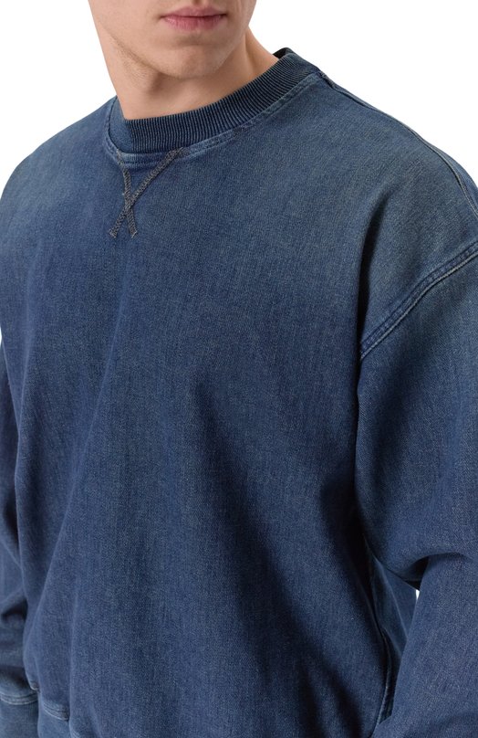 Джинсовый свитшот Diesel A16368/09L75 Синий  A16368/09L75 Фото 5