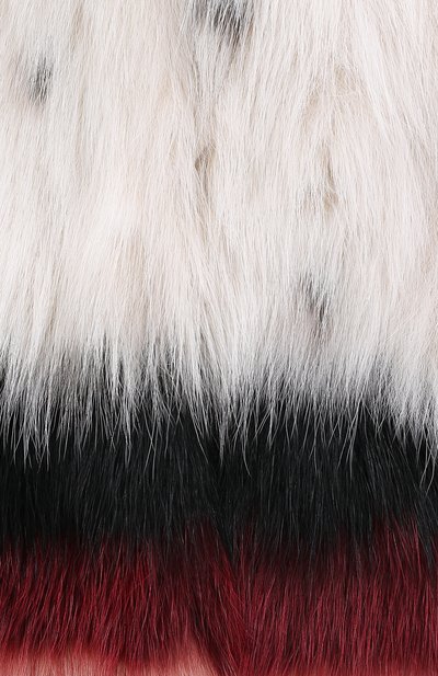 Шуба из меха песца с принтом MATE OFFICIAL, арт. 74CF090-33BI091, фото 5