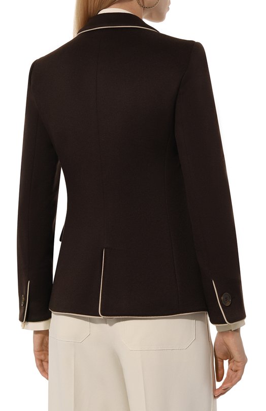 Кашемировый жакет Giorgio Armani 0SHGG0DS/T01H7 Коричневый  0SHGG0DS/T01H7 Фото 4