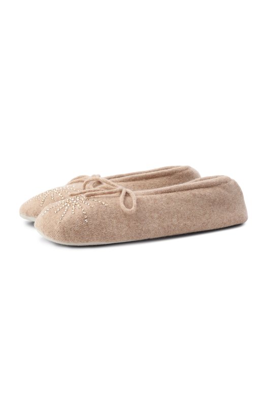 Кашемировые домашние туфли William Sharp SL02-19 Бежевый SL02-19