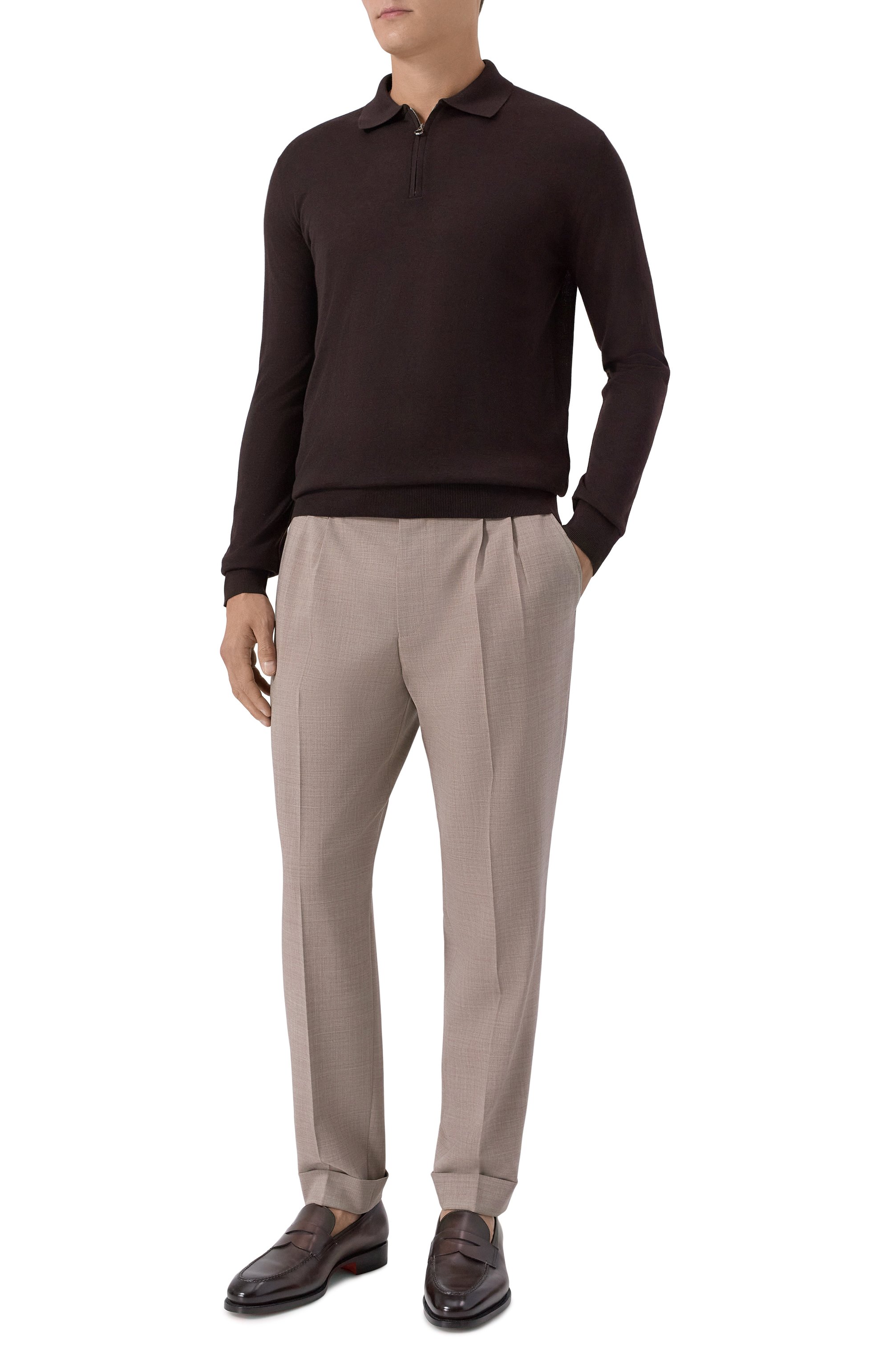 Шерстяные брюки BOSS, арт. 50545822, фото 2