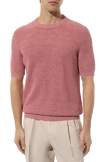 Джемпер изо льна и хлопка BRUNELLO CUCINELLI, арт. M2L70B2257, фото 3