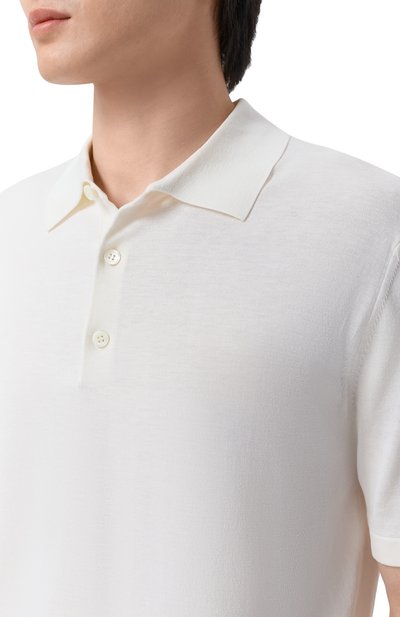 Поло из шелка и хлопка 12 STOREEZ, арт. 136306, фото 5