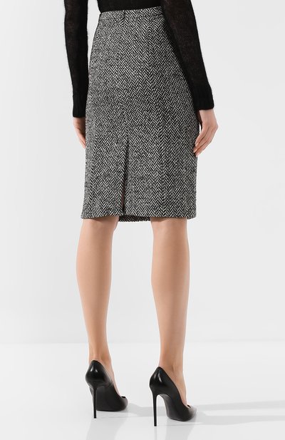 Юбка REDVALENTINO черно-белого цвета по цене 21750 руб., арт. SR0RAD00/41B, фото 4 Юбка REDVALENTINO, арт. SR0RAD00/41B, фото 4