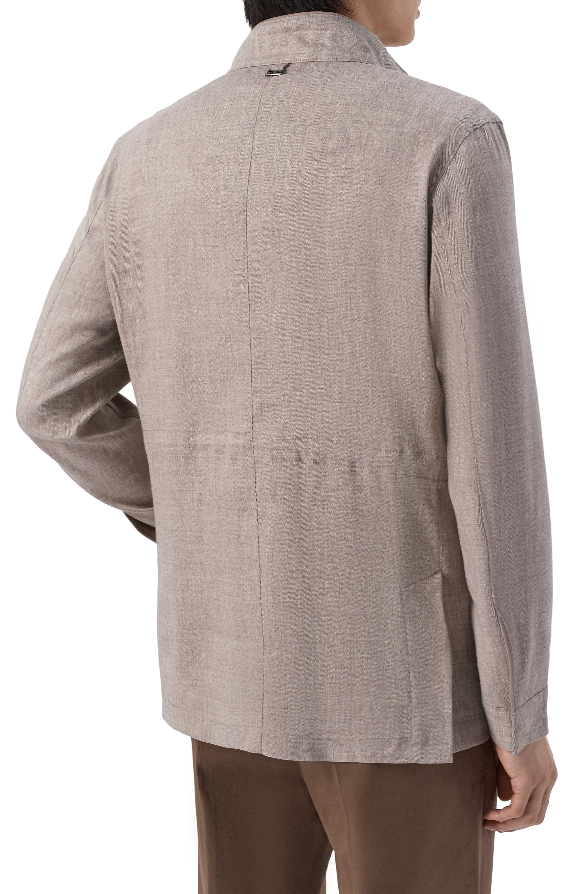 Куртка изо льна и шерсти CORNELIANI, арт. 2725X1/2720166, фото 4