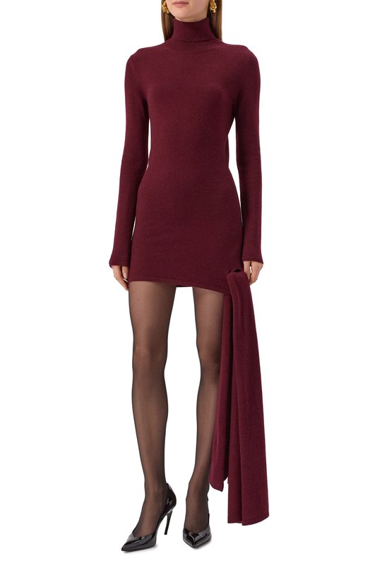 Платье из шерсти и кашемира Zeynep Arcay FW25DR04 Бордовый  FW25DR04 Фото 3