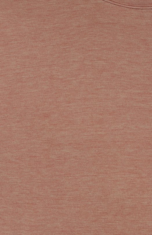 Футболка из шелка и хлопка Kiton UMK063204 Коричневый  UMK063204 Фото 6