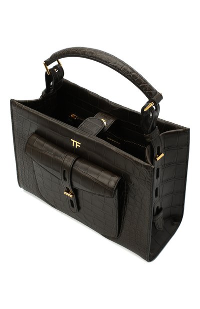 Сумка t twist small из кожи аллигатора TOM FORD, арт. L1203T-EAL001/AMIS, фото 4