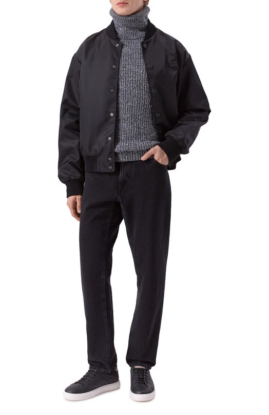 Шерстяной свитер Dolce & Gabbana GXW65T/JFMLE Серый  GXW65T/JFMLE Фото 2