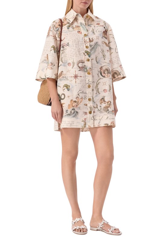 Кожаные шлепанцы Ocean Gianvito Rossi G10157.05RIC.NUI0FFW Белый  G10157.05RIC.NUI0FFW Фото 3