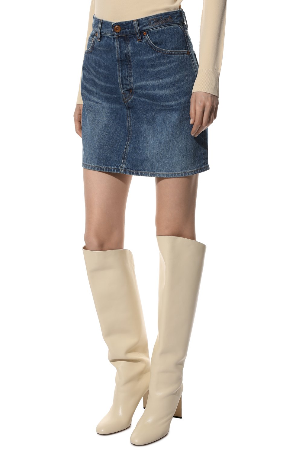 Джинсовая юбка CHLOÉ, арт. CHC22SDJ50156, фото 3
